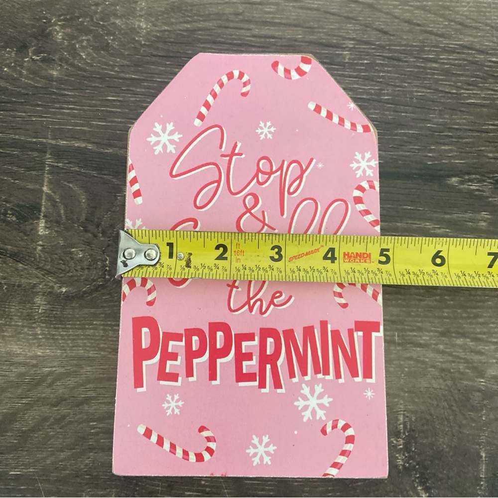 Pink Peppermint Sign - Picture 4 of 6